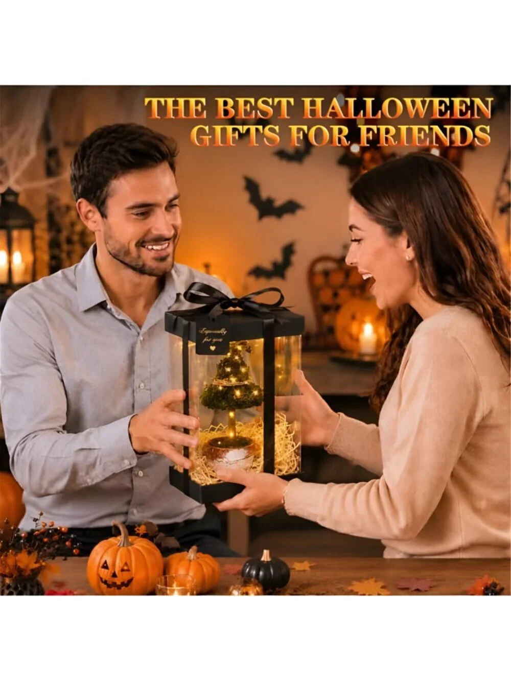 3 Pcs Halloween Witch Hat Topiary Plant Decor with LED Lights